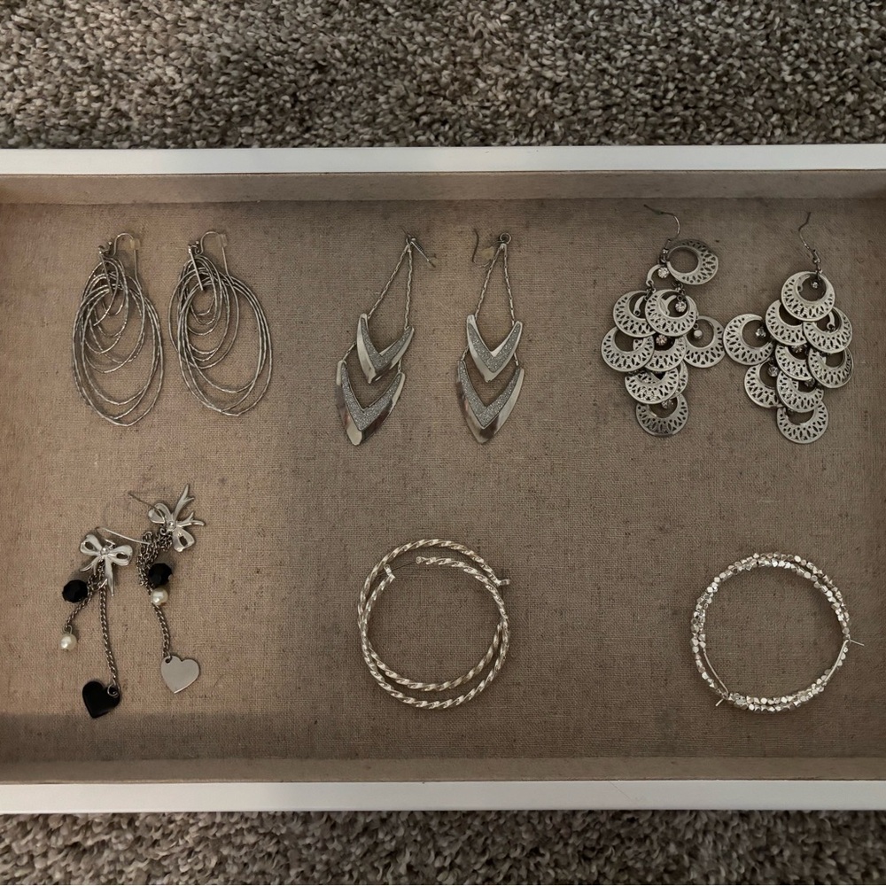 Modern Silver Earrings Collection